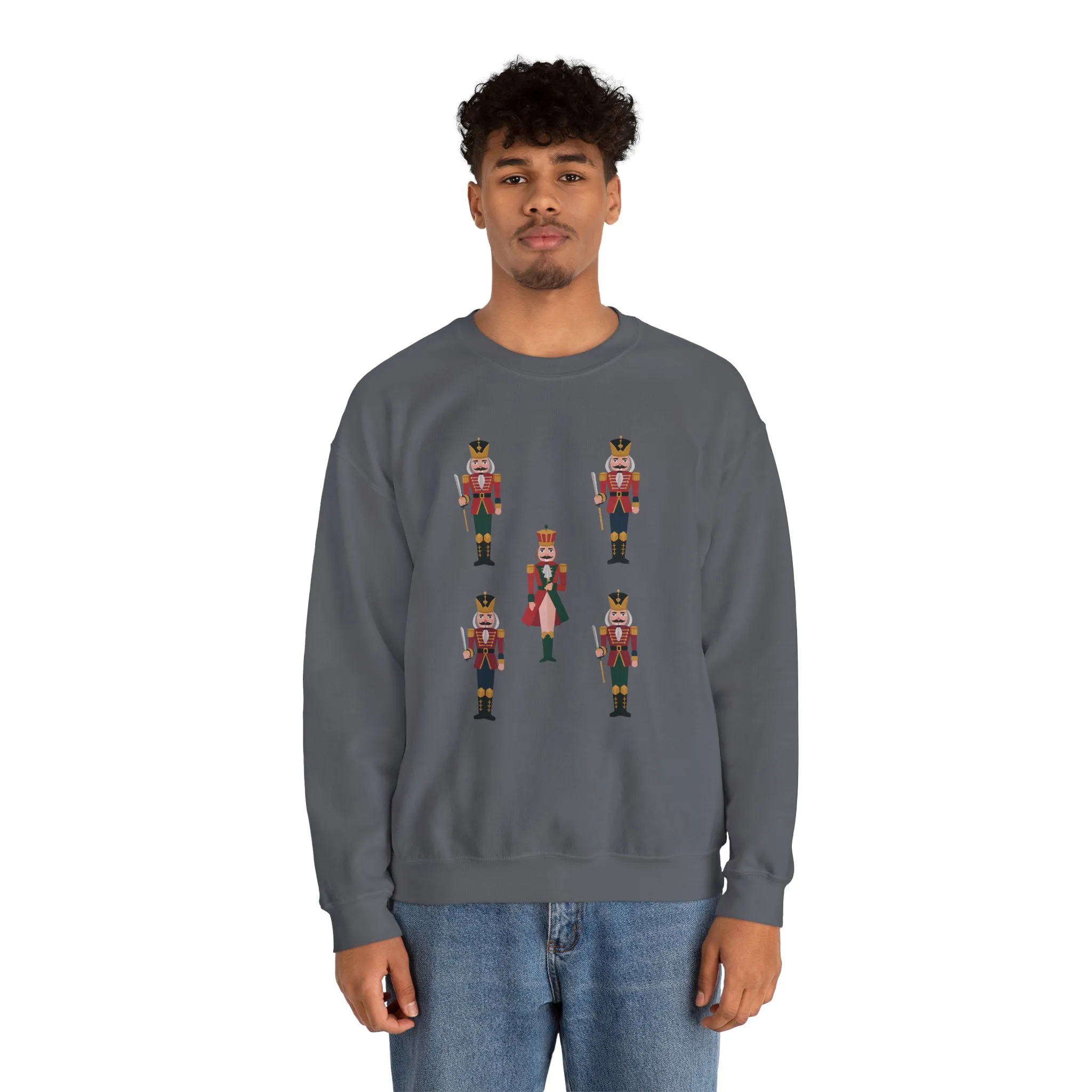 Nutcracker Royal Guard Men's Christmas Sweatshirt, Classic Holiday Sweater, Family - Partner Match Outfit - Image 17